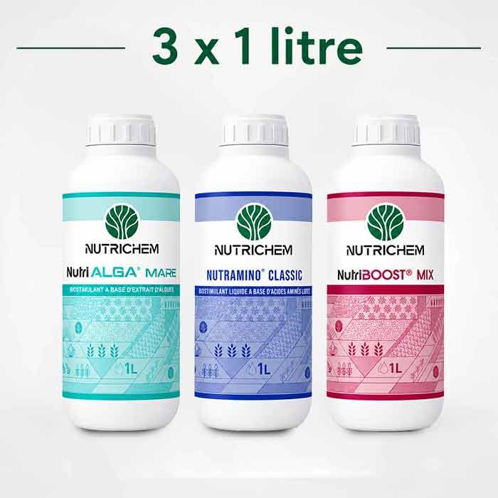 Pack Nutrition Foliaire Complet 3 x 1L – Algues Marines, Acides Aminés et Microéléments